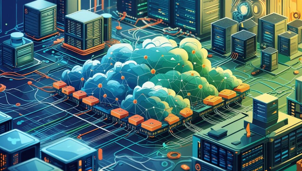 Students learning cloud computing classes online