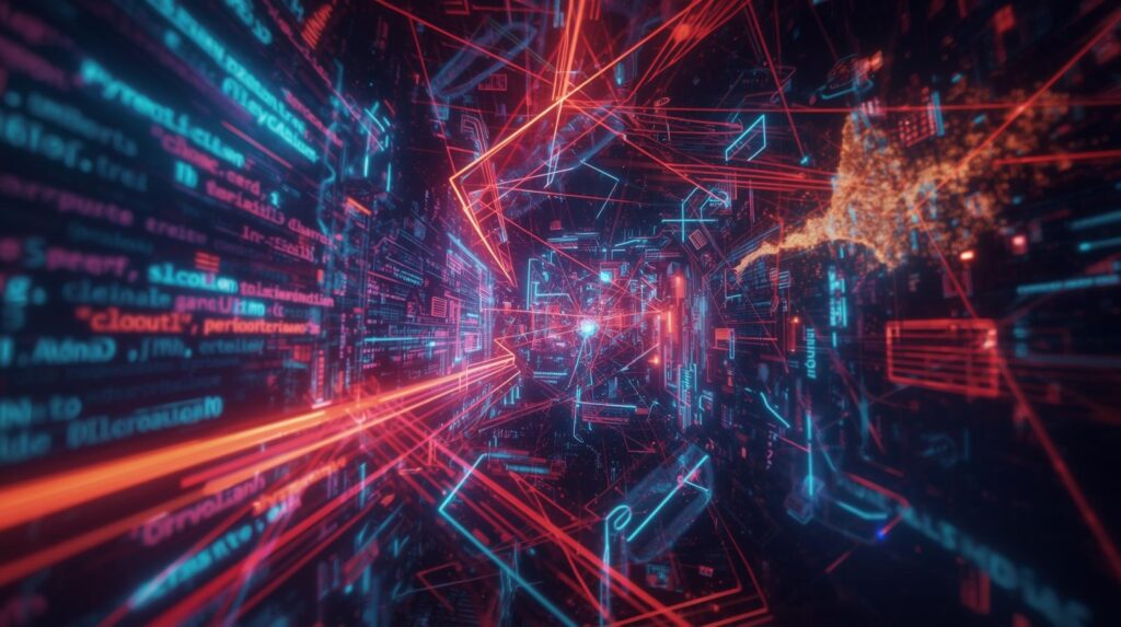 Typography and digital design audio elements combined in a creative branding concept