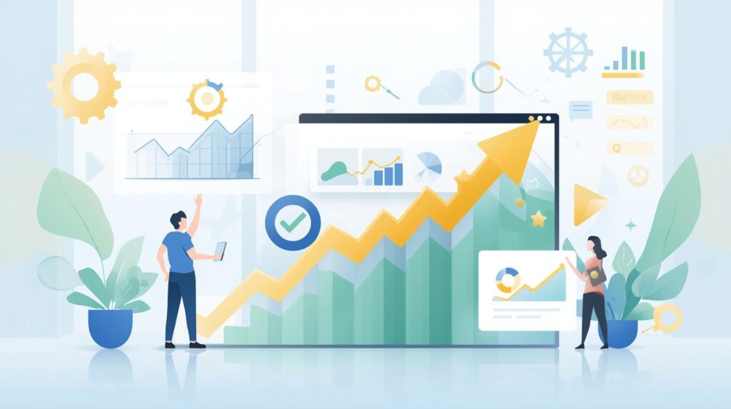 Entrepreneur analyzing digital product business for sale opportunities